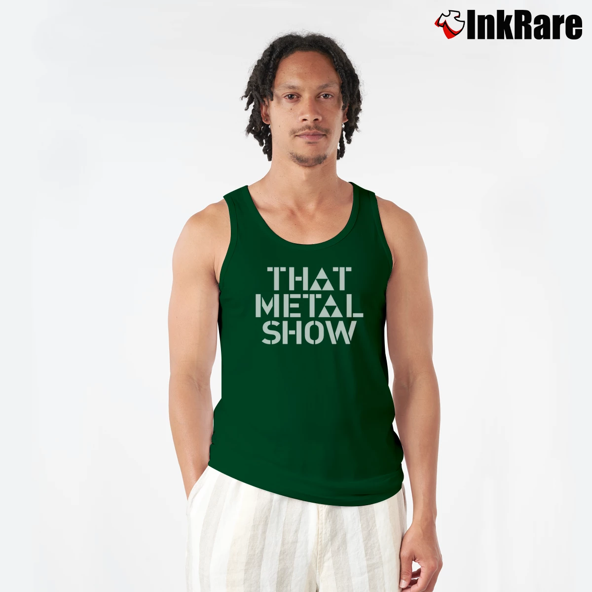 Eddie Trunk That Metal Show Talk Show Men’s Performance Tank in forest green – Lightweight Comfort Men’s Eddie Trunk That Metal Show Talk Show Tank Top in forest green | Breathable, Active-Friendly Design