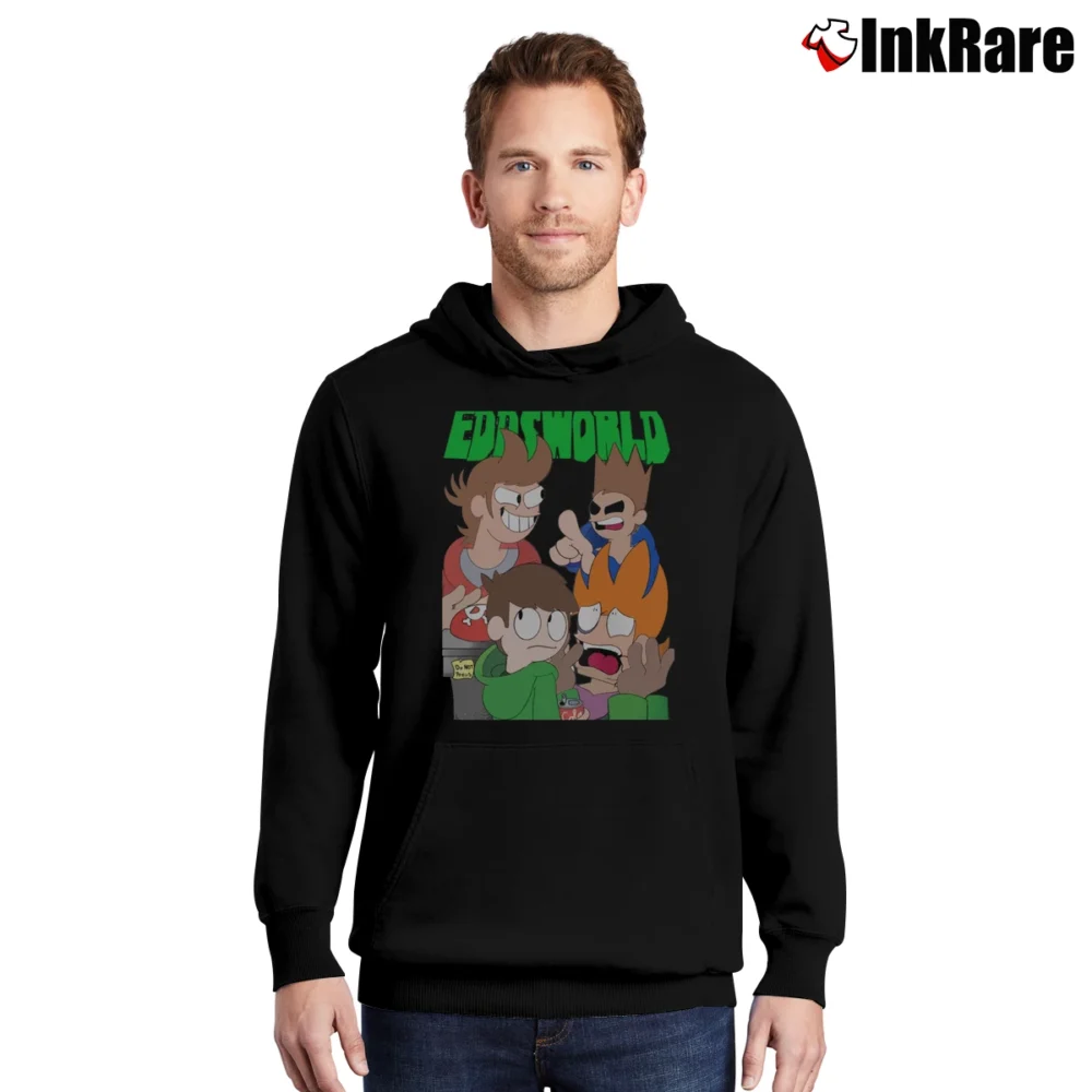 Men’s Eddsworld The End Pullover Hoodie in black | Cozy, Durable, Modern Fit