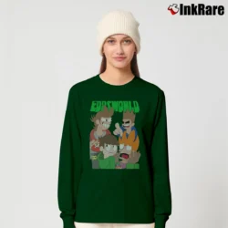 Women’s Eddsworld The End Long-Sleeve Top in forest green | Sleek, Versatile, All-Season