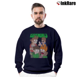 Men’s Eddsworld The End Crewneck Sweatshirt in navy | Cozy Fabric, Clean Style