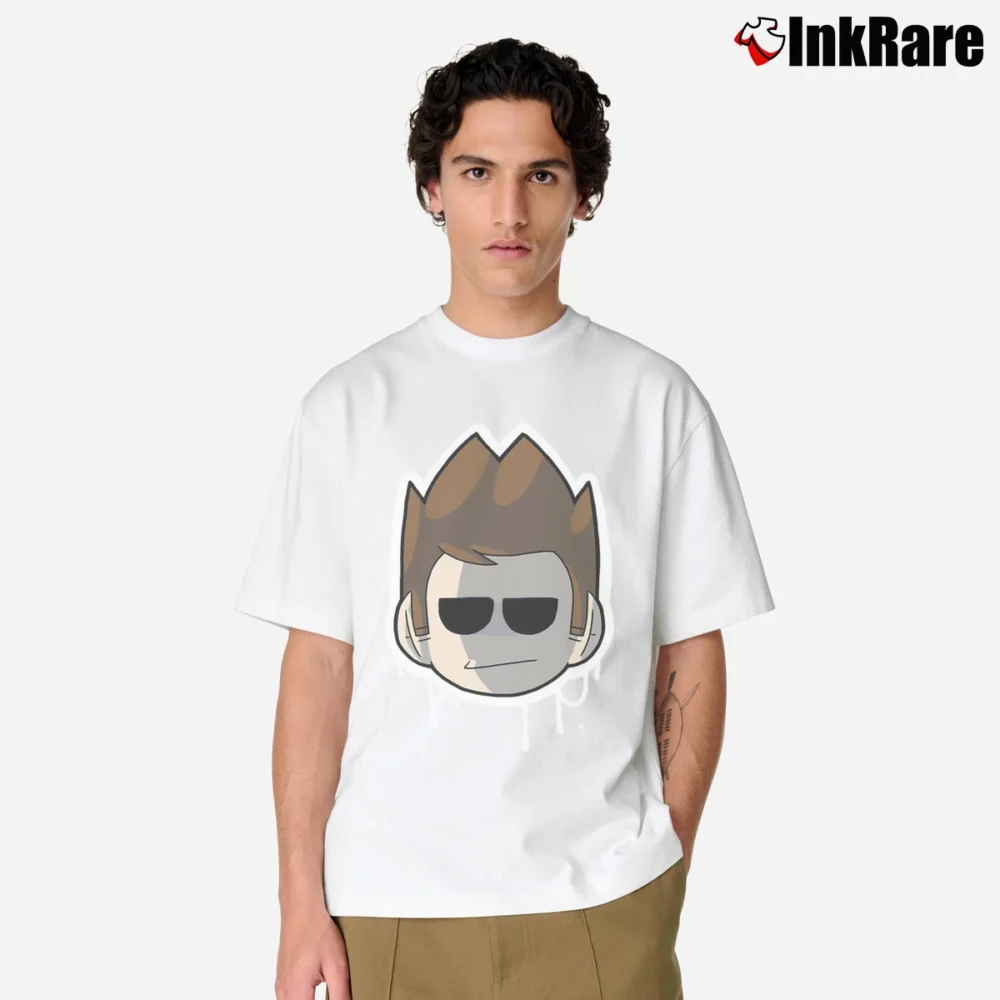 Men’s Eddsworld Tom Cartoon Classic T-Shirt in white | Soft, Breathable Everyday Wear