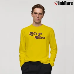 Men’s Edmonton Oilers Let’s Go Oilers Long-Sleeve Shirt in yellow | Sleek, Lightweight, Year-Round Wear
