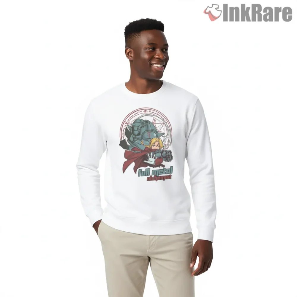 Edward And Alphonse Crest Circle Action Anime Shirt on graphic shirt for men graphic tee