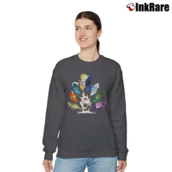 Women’s Eevee Evolution Pokemon Birthday Gift For All Relaxed Sweatshirt in charcoal | Soft, Laid-Back Vibe