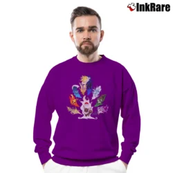 Men’s Eevee Evolution Pokemon Birthday Gift For All Crewneck Sweatshirt in purple | Cozy Fabric, Clean Style