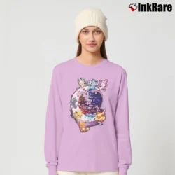 Women’s Eevee If You Can Dream It You Can Become It Pokemon Evolution Long-Sleeve Top in light pink | Sleek, Versatile, All-Season