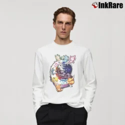 Men’s Eevee If You Can Dream It You Can Become It Pokemon Evolution Long-Sleeve Shirt in white | Sleek, Lightweight, Year-Round Wear