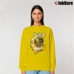 Women’s Eevee If You Can Dream It You Can Become It Pokemon Evolution Relaxed Sweatshirt in yellow | Soft, Laid-Back Vibe