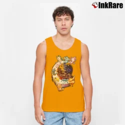 Men’s Eevee If You Can Dream It You Can Become It Pokemon Evolution Tank Top in orange | Breathable, Active-Friendly Design