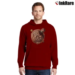 Men’s Ego The Living Planet Marvel In Orbit Pullover Hoodie in maroon | Cozy, Durable, Modern Fit