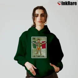 Women’s El Campeon Canelo Alvarez Champion for Boxing Fans Cozy Hoodie in forest green | Warm, Structured, Stylish