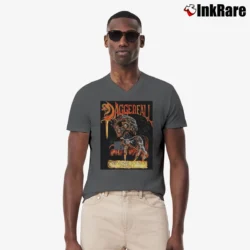Men’s Elder Scrolls Daggerfall Box Art V-Neck Tee in charcoal | Sharp, Breathable, Everyday Staple