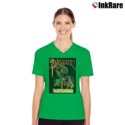 Women’s Elder Scrolls Daggerfall Box Art V-Neck Tee in irish green | Chic Neckline, Soft Texture