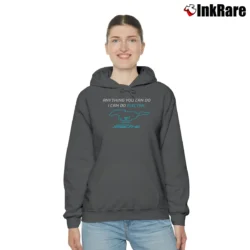 Women’s electric mustang mach e for EV and Ford Fans Cozy Hoodie in charcoal | Warm, Structured, Stylish