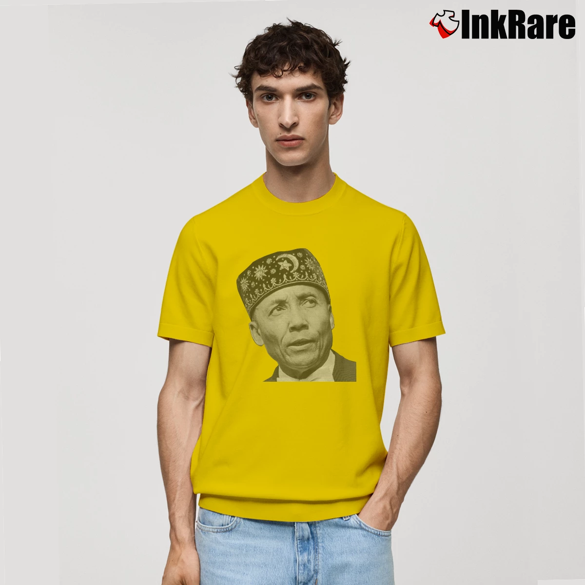 Elijah Muhammad Men’s Classic Tee in yellow – Premium Comfort Men’s Elijah Muhammad Classic T-Shirt in yellow | Soft, Breathable Everyday Wear
