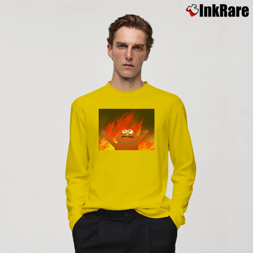 Men’s Elmo's Fire Classic Long-Sleeve Shirt in yellow | Sleek, Lightweight, Year-Round Wear