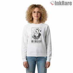Elric Brothers Split Face Minimal Black White Anime Shirt on graphic shirt for women graphic tee