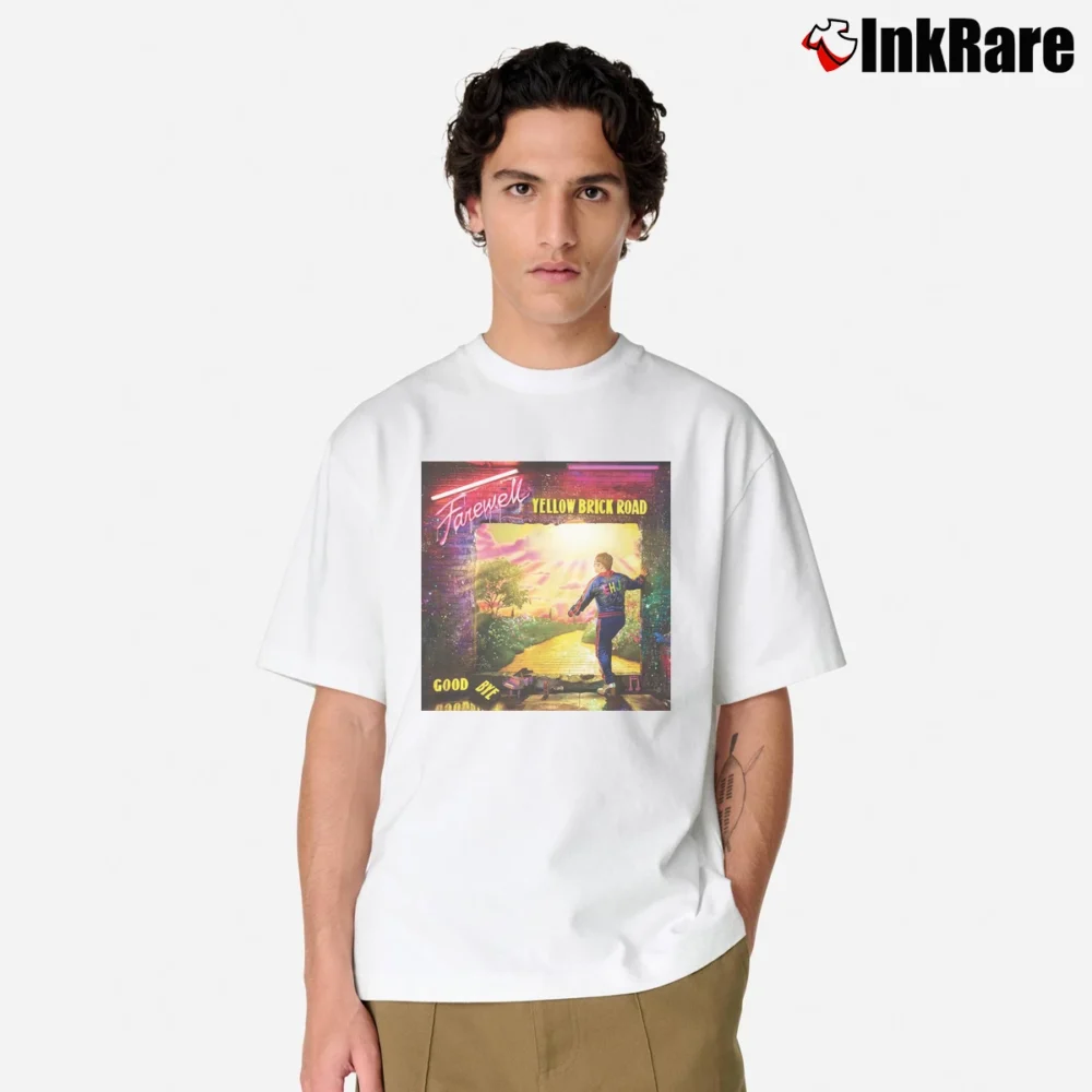 Men’s Elton John Neon Tour Classic T-Shirt in white | Soft, Breathable Everyday Wear