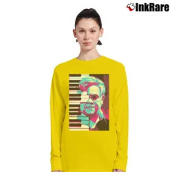 Women’s Elton John The Rocket Man Long-Sleeve Top in yellow | Sleek, Versatile, All-Season