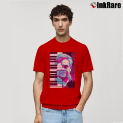 Men’s Elton John The Rocket Man Classic T-Shirt in red | Soft, Breathable Everyday Wear