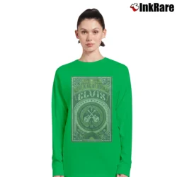 Women’s Elvis 60 Years American Legend Long-Sleeve Top in irish green | Sleek, Versatile, All-Season