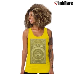 Women’s Elvis 60 Years American Legend Tank Top in yellow | Lightweight, Movement-Friendly