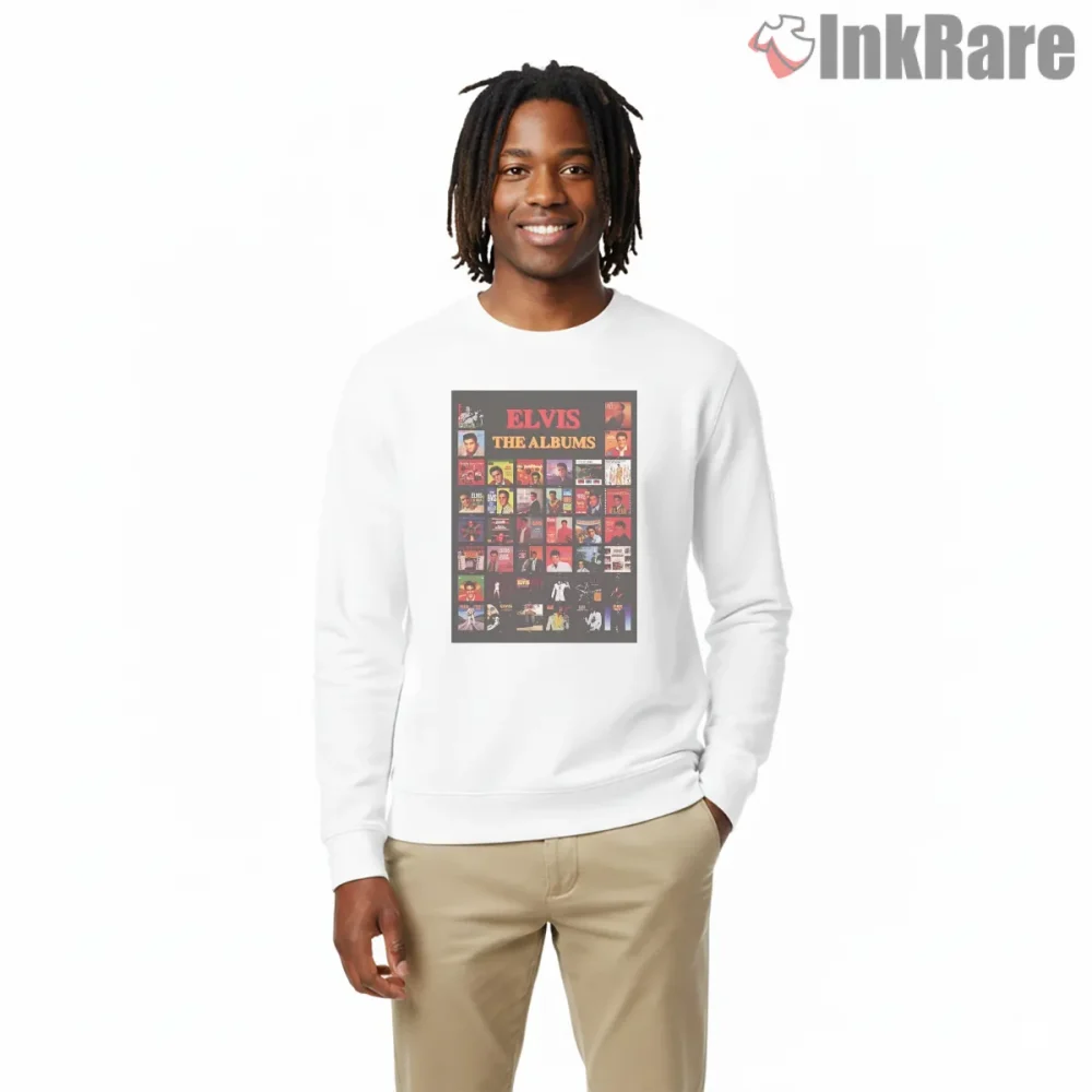Elvis Presley Album Cover Collage Shirt on graphic shirt for men graphic tee