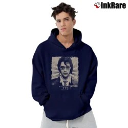 Men’s Elvis Presley Concert 1977 Art Pullover Hoodie in navy | Cozy, Durable, Modern Fit