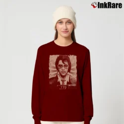 Women’s Elvis Presley Concert 1977 Art Long-Sleeve Top in maroon | Sleek, Versatile, All-Season