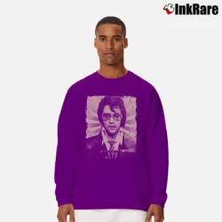 Men’s Elvis Presley Concert 1977 Art Long-Sleeve Shirt in purple | Sleek, Lightweight, Year-Round Wear