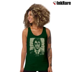 Women’s Elvis Presley Concert 1977 Art Tank Top in forest green | Lightweight, Movement-Friendly