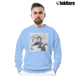 Men’s Elvis Presley Heartbreak Hotel Crewneck Sweatshirt in light blue | Cozy Fabric, Clean Style