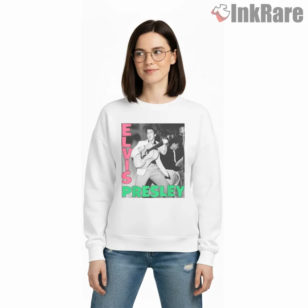 Elvis Presley High Energy Band Merch Shirt on graphic shirt for women graphic tee