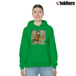 Women’s Elvis Presley King Of The Jingle Cozy Hoodie in irish green | Warm, Structured, Stylish