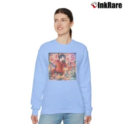Women’s Elvis Presley King Of The Jingle Relaxed Sweatshirt in light blue | Soft, Laid-Back Vibe