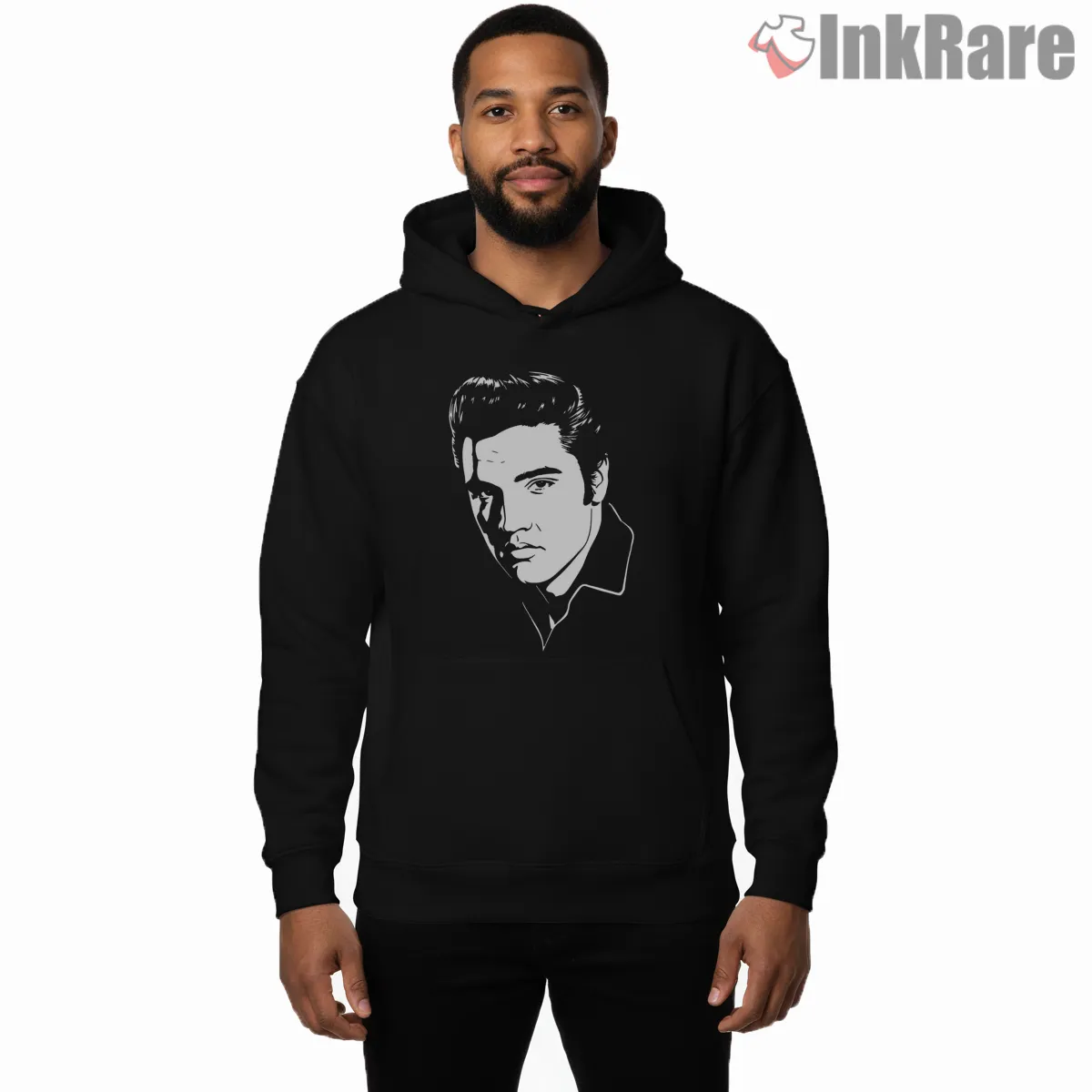 Elvis Presley Long Live The King Tribute Shirt on black hoodie for men graphic tee