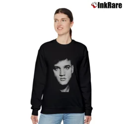 Women’s Elvis Presley The King Relaxed Sweatshirt in black | Soft, Laid-Back Vibe