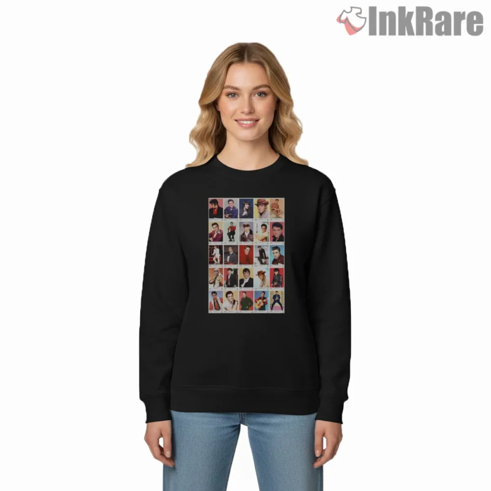 Elvis Presley Vintage Era Photo Collage Shirt on graphic shirt for women graphic tee