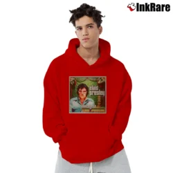 Men’s Elvis Presley Welcome To The Jungle Pullover Hoodie in red | Cozy, Durable, Modern Fit