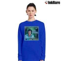 Women’s Elvis Presley Welcome To The Jungle Long-Sleeve Top in royal blue | Sleek, Versatile, All-Season