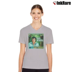 Women’s Elvis Presley Welcome To The Jungle V-Neck Tee in sport grey | Chic Neckline, Soft Texture