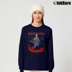 Women’s Eminem European Tour 90s Rap Promo Long-Sleeve Top in navy | Sleek, Versatile, All-Season