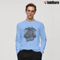 Men’s Empire Strikes Back Boba Fett Star Wars Long-Sleeve Shirt in light blue | Sleek, Lightweight, Year-Round Wear