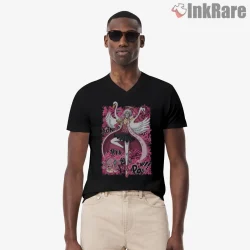 Emporio Ivankov Bon Clay Kamabakka Energy Anime Shirt on black v-neck shirt for men graphic tee