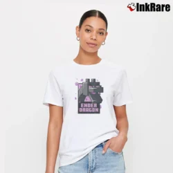 Women’s Ender Dragon Minecraft T-Shirt in white | Soft, Flattering Fit