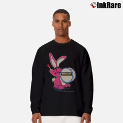 Men’s Energizer Bunny 90s Mascot Neon Batteries Graphic Long-Sleeve Shirt in black | Sleek, Lightweight, Year-Round Wear
