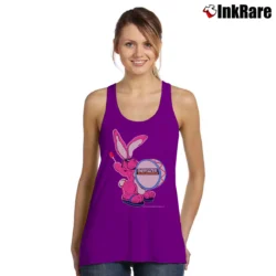 Women’s Energizer Bunny 90s Mascot Neon Batteries Graphic Tank Top in purple | Lightweight, Movement-Friendly