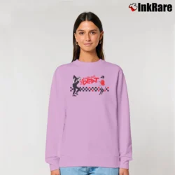 Women’s English Beat Skaboom Ska Relaxed Sweatshirt in light pink | Soft, Laid-Back Vibe