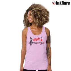 Women’s English Beat Skaboom Ska Tank Top in light pink | Lightweight, Movement-Friendly