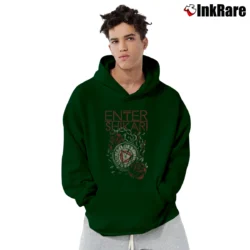 Men’s Enter Shikari Watch Dubcore Band Pullover Hoodie in forest green | Cozy, Durable, Modern Fit